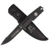 Nóż K25 RK-31910 Black Rubber, Black Titanium 7Cr17Mov